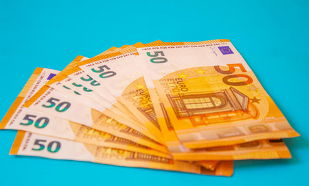 Concept Preparation for travel, money, passport, plane close-upselective focusholidays
