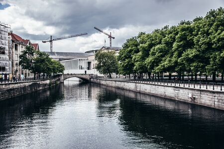 Berlin, Germany, Museum Island and Bode Museum a human heritageのeditorial素材