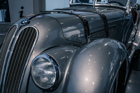 Munich / Germany - May, 24 2019: BMW 328 classic German 1930s sport roadster in BMW Museum / BMW Weltのeditorial素材