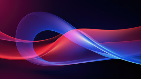 abstract background with neon loopの素材