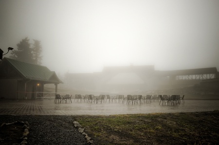 The Mist on the mountainの写真素材