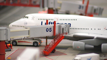 HAMBURG, GERMANY - MARCH 8th, 2014: Flughafen Wunderland. Up to 40 different aircrafts, from Cessna...