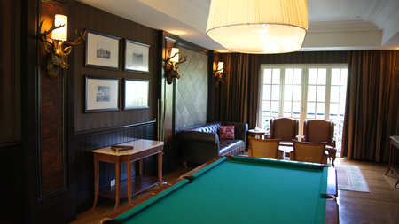 PULAU LANGKAWI, MALAYSIA - APR 4th 2015: Pool table inside THE DANNA luxury Hotel on Langkawi...