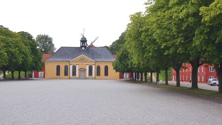COPENHAGEN, DENMARK - JUL 06th, 2015: The Kastelskirken, the church at the Kastellet, the citadel of Copenhagenのeditorial素材