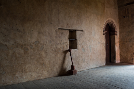 Inside Fasil Ghebbi Castle (Royal Enclosure), Gondar, Ethiopiaのeditorial素材