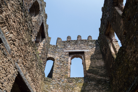 Fasil Ghebbi Castle (Royal Enclosure), Gondar, Ethiopiaのeditorial素材