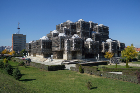 National Library of Kosovo in Pristinaのeditorial素材