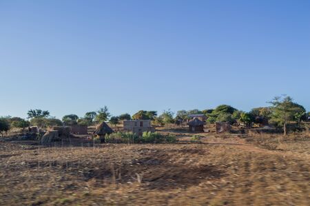 Countryside Village, Zambiaの写真素材