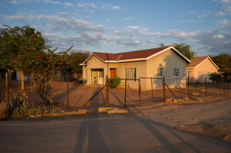 Middleclass Home in Mochudi, a town in Botswana, Africaの写真素材