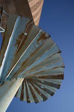 Low Angle of Spiral Staircase at Burana Tower near Tokmok, Kyrgyzstan
