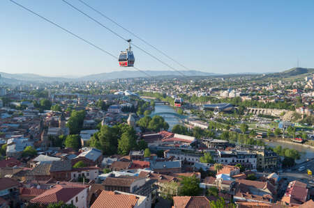 View from Top of Sololaki Hill onto Tbilisi, Georgia