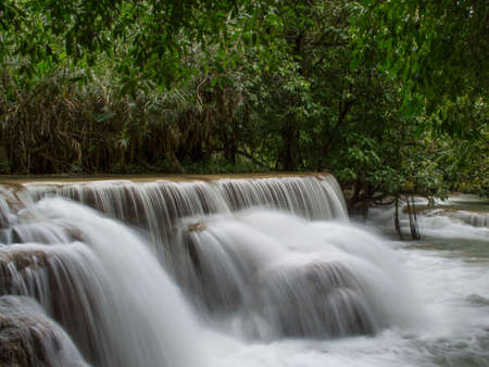 Kuang Si Waterfalls near Luang Prabang, Laosの写真素材