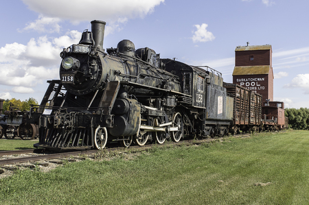 This steam locomotive known as the 10 wheeler or a type 4-6-0 was a favorite of the Canadian National Railway during the first half of the 20th Centuryのeditorial素材