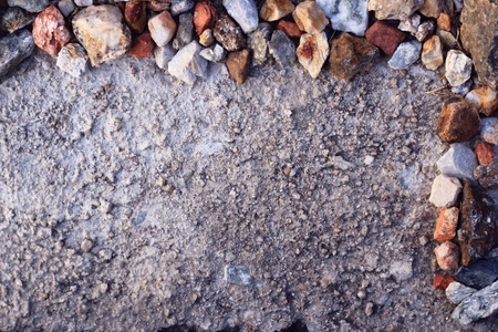 Colorful rocks and cementの素材
