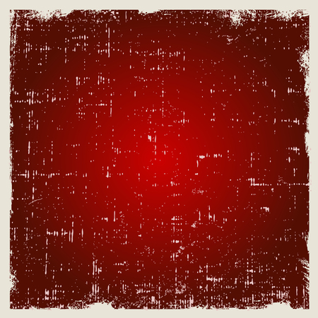 Red abstract vector background in grunge style. Light frame.のイラスト素材