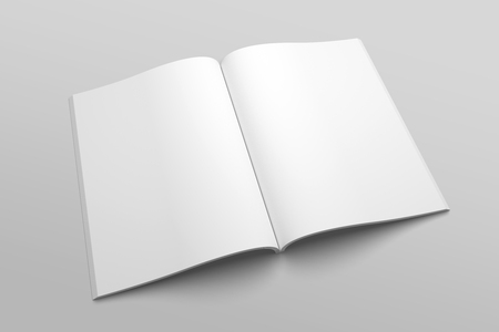 US Letter magazine or brochure 3D illustration mockup No. 3の写真素材