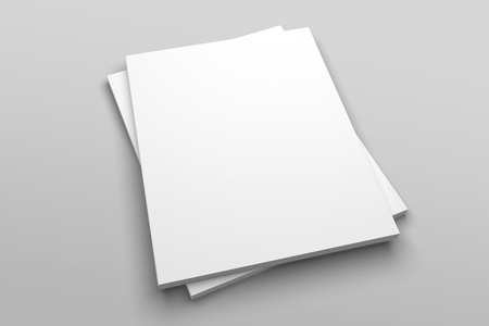 US Letter magazine or brochure 3D illustration mockup No. 5の写真素材
