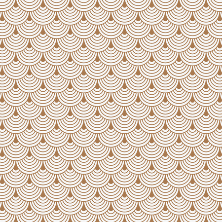 Vector pattern, repeating abstract curtain or Japan wave pattern.のイラスト素材