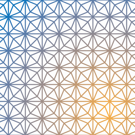 Grid geometric vector pattern. Geometric cube, Star effect. Template for print, textile, wrapping and decoration with gradient effect. pattern is on swatches panelのイラスト素材