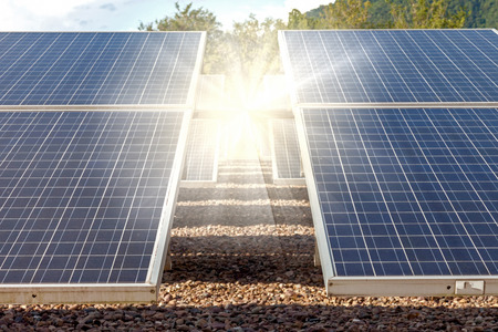 solar cell panel with strong light