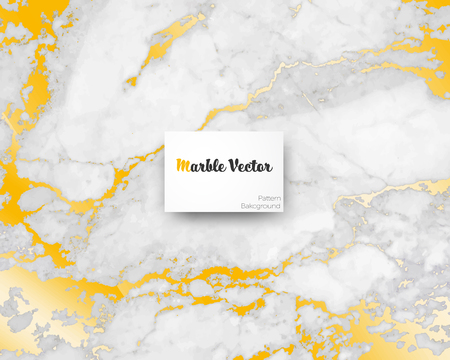 Carrara golden white marble with golden texture on surface. Vector illustrationのイラスト素材