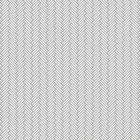 Herringbone pattern. Rectangles slabs tessellation. Seamless surface design with white slant blocks tiling. Floor cladding bricks rounded corner of each. Mosaic motif. Pavement wallpaperのイラスト素材