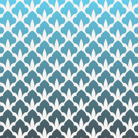 linear vector pattern, repeating abstract flower or floral graphic clean design for fabric, event, wallpaper etc. pattern is on swatches panel.のイラスト素材