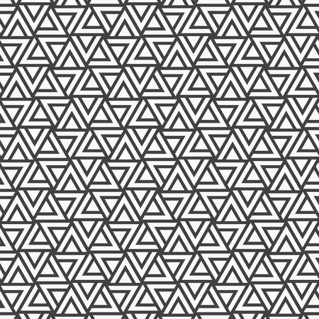Vector pattern. Repeating geometric tiles with striped triangles