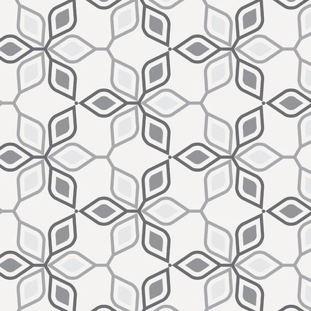 Vector pattern. Monochrome ornament with abstract flower.のイラスト素材
