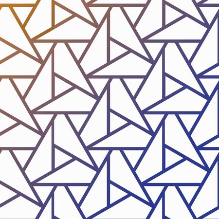 Pattern with thick lines triangles repeating with poligons and geometric shapes and stylish fractal...