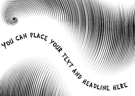 Abstract halftone lines with space for textのイラスト素材