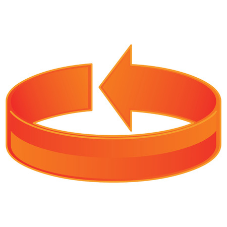 3d shiny arrow in perspective, illustrationのイラスト素材