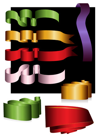 Wavy banners for advertisement, vector illustrationのイラスト素材