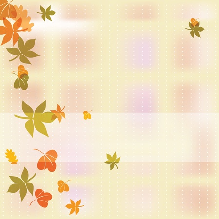 Autumn background with colorful leafsのイラスト素材