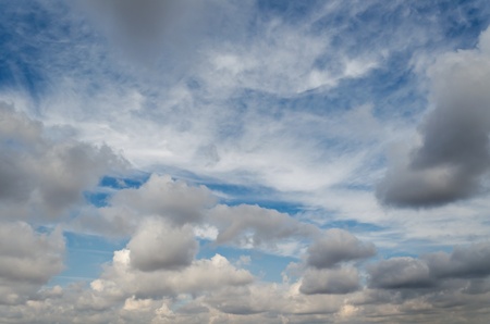 A Photograph of beautiful cloudy skyの写真素材