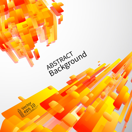 Dynamic Abstract orange background, vectorのイラスト素材
