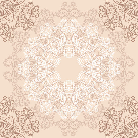Vintage seamless background, victorian style, vector illustrationのイラスト素材