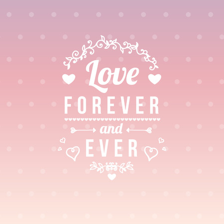Happy Valentines day card with hand-drawn elements, heart, floral, arrow. Cute Typography vector.のイラスト素材