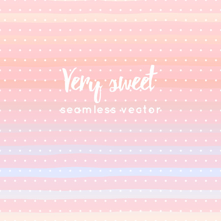 sweet striped and polka dots seamless pattern vector,のイラスト素材