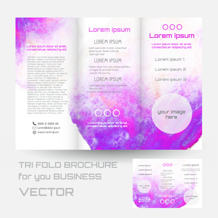 Corporate Tri Fold Brochure vector illustrationのイラスト素材