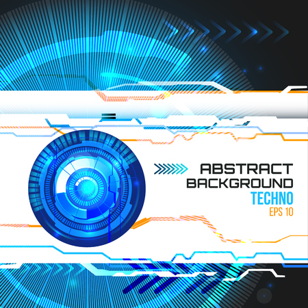 illustration of Futuristic interface, technology vector, sci-fi  backgroundのイラスト素材