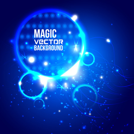 Vector illustration of Glossy orange Sphere. Abstract Background.のイラスト素材