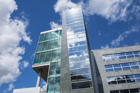 A modern office building at a nice day