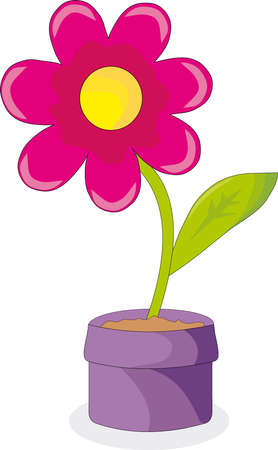 Flower in a potのイラスト素材