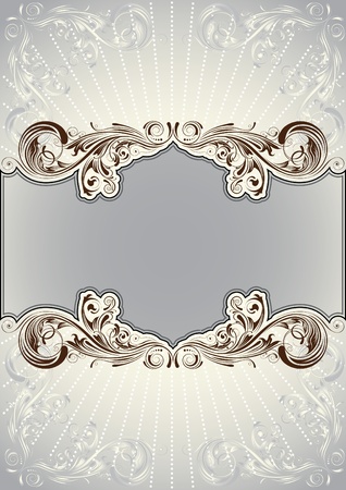 Floral background document のイラスト素材