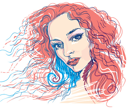 Woman faceのイラスト素材