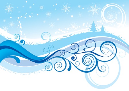 Christmas blue backgroundのイラスト素材
