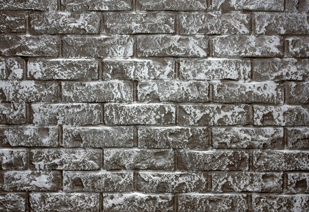 Grey aged brick-wall - concept background