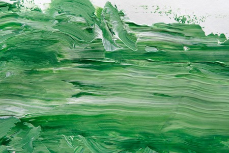 Abstract green oil paint texture background, artwork, modern artの写真素材