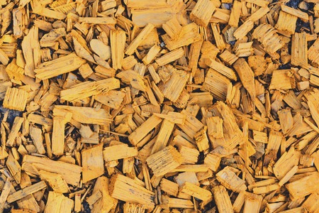 Closeup of natural wooden flinders, abstract textured background